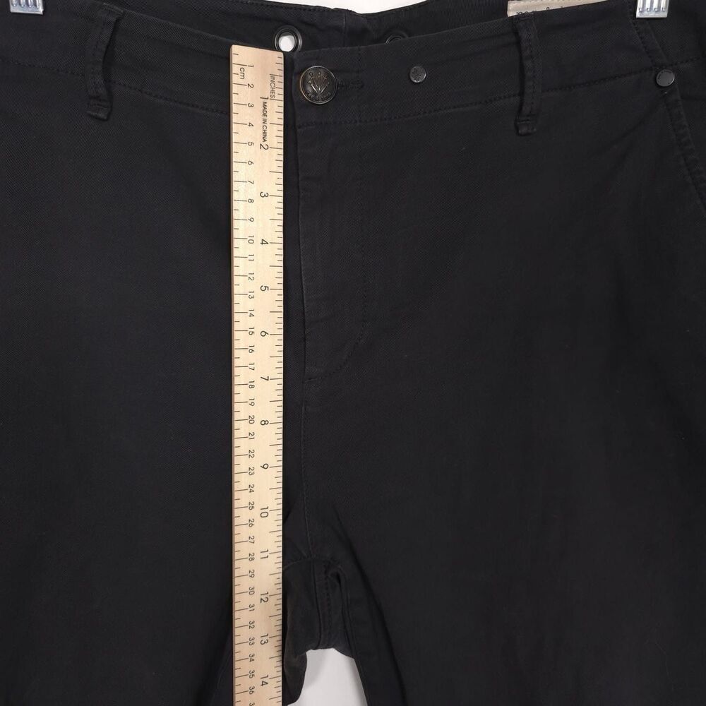 Rag & Bone Size 32 Buckley Chino Raw Hem Pants Faded‎ Black Gray Cotton Blend - Picture 6 of 12